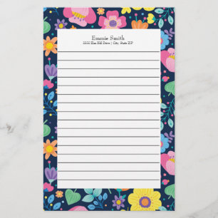 Papelaria Papel de Carta Personalizado Colorido