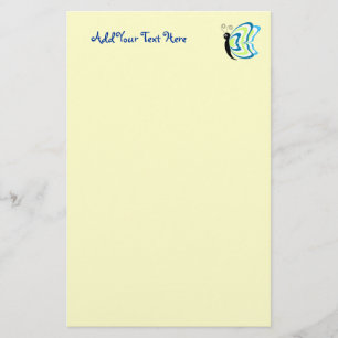 Papelaria Papel de Carta Personalizado da Borboleta