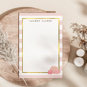 Papelaria Papel de Carta Personalizado de Pensão Rosa & Blus