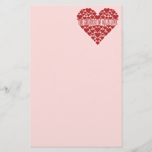 Papelaria Papel de carta personalizado "Heart of Heart"