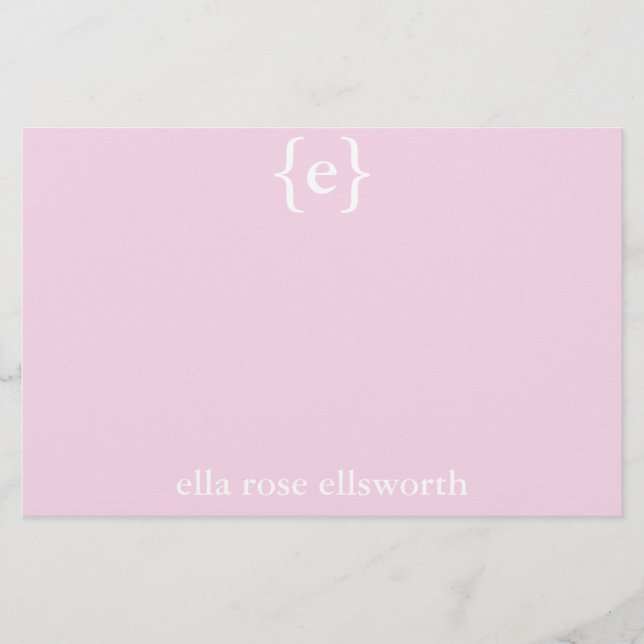 Papelaria Papel de carta Personalizado Simples (Frente)