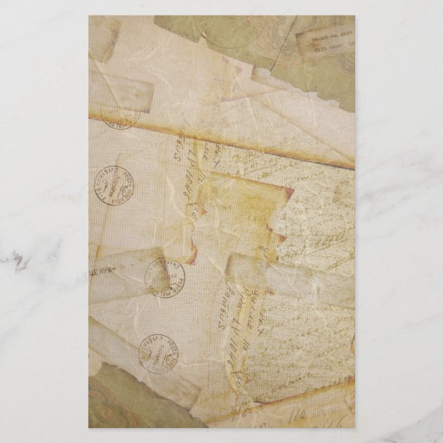 Papelaria Papel de Carta Postal Antigo (Frente)