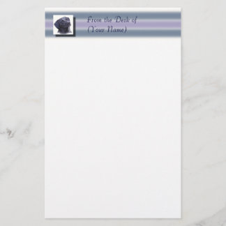 Papelaria Papel de carta preto de Labradore - da mesa de…