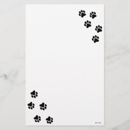 Papelaria Papel de carta preto e branco do teste padrão do