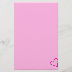 Papelaria Papel de Carta Rosa