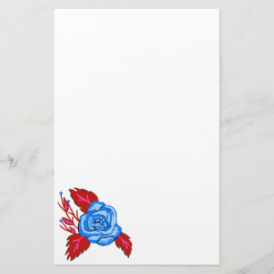 Papelaria Papel de carta Rosa azul