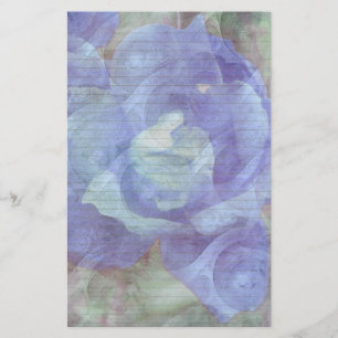 Papelaria Papel de carta Rosa azul - linhas opcionais
