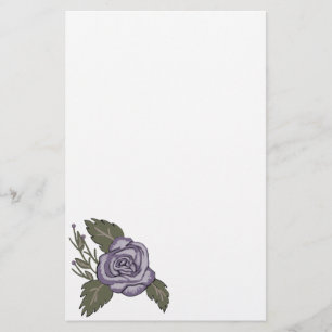 Papelaria Papel de carta Rosa de roxo escuro