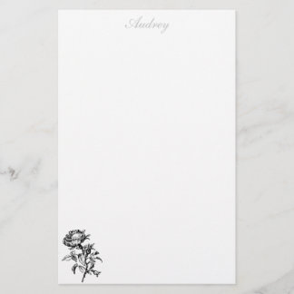 Papelaria Papel de carta rosa - Personalizado