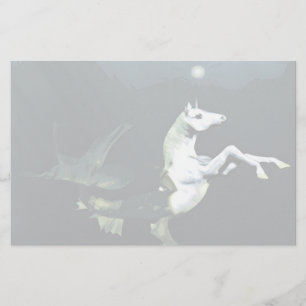 Papelaria Papel de Carta Sem Linhas do Mar Profundo