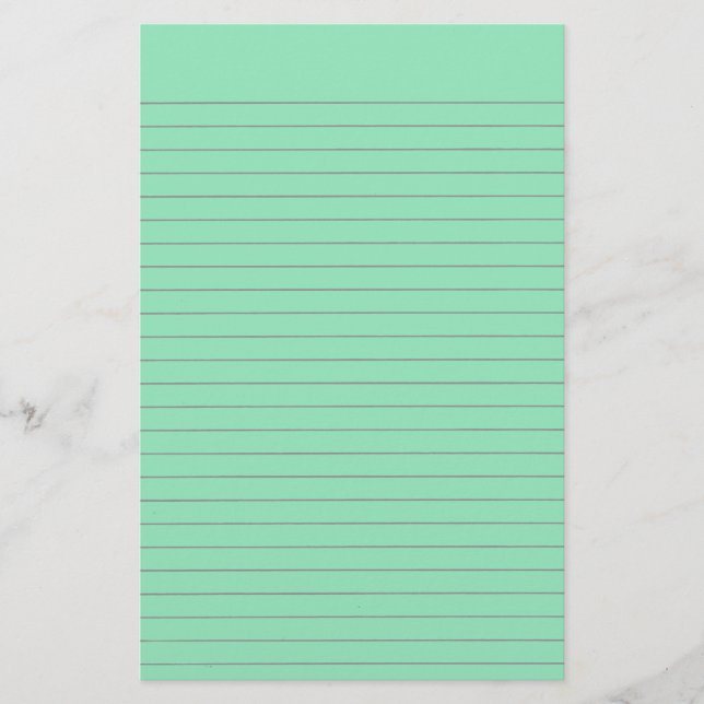 Papelaria Papel de Carta Verde (Frente)