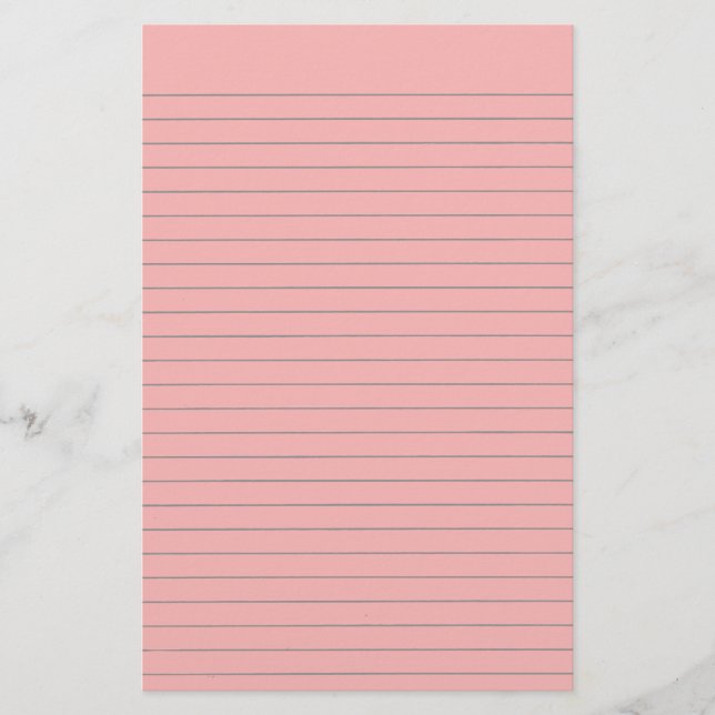Papelaria Papel de Carta Vinculado Rosa (Frente)