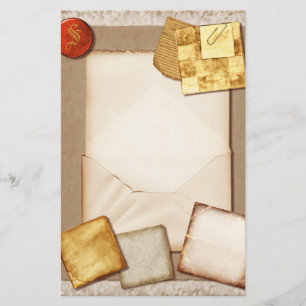 Papelaria Papel de carta Vintage Old Monogram