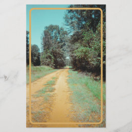 Papelaria Papel de Carta Vintage Red Dirt Path