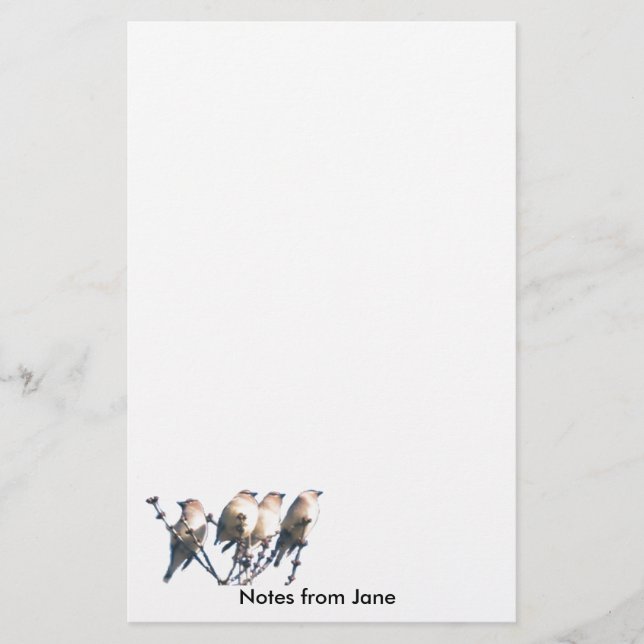 Papelaria Papel de carta - WaxWing - Notas de ... (Frente)