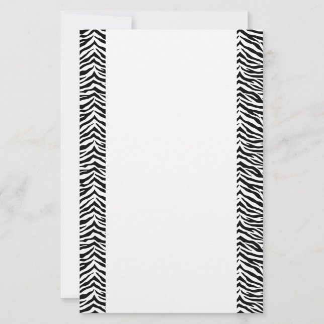 Papelaria Papel de Carta-Zebra (Frente)