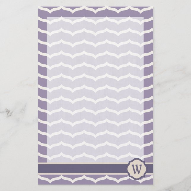 Papelaria Papel de Carta Zigzag Flourado (Frente)