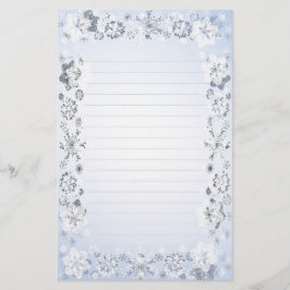 Papelaria Papel de escrita com flocos de neve