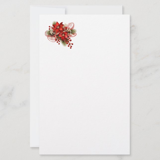Papelaria Papel de Escritório de Natal (Frente)