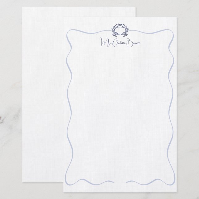 Papelaria Papel de Escritório Náutico (Frente/Verso)