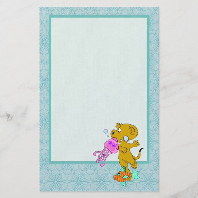 Papelaria Papel de Natação de Ferald (Frente)