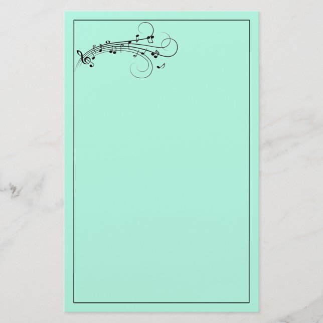 Papelaria Papel de nota da música (Frente)