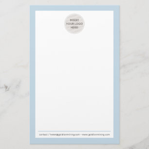 Papelaria PAPEL DE NOTA LOGO moderno formal negócios azul pá