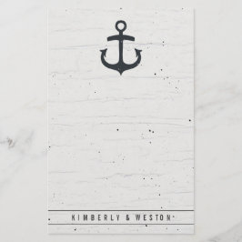 Papelaria Papel de Nota para Casamento Náutico Russo