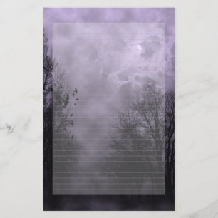 Papelaria Papel de Nota Roxo de Mist Roxo do Céu Assolado