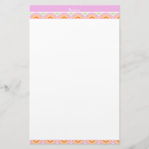 Papelaria Papel de Papel de carta de recebimento bonito com 