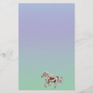 Papelaria Papel de Papel de Carta para Galoping de Cavalos d