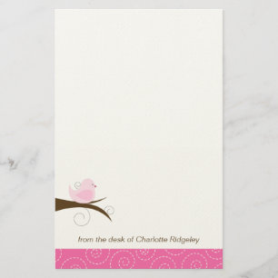 Papelaria Papel de Papel de carta personalizável para páss