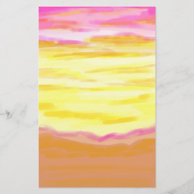 Papelaria Papel de papel de carta sunset (Frente)