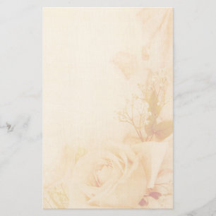 Papelaria Papel de Rosa Romântico Vintage, Desvanecido