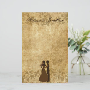 Papelaria Papel de Vintage Bride Groom Wedding Stationery