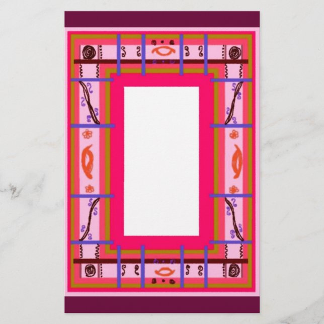 Papelaria Papel de Xadrez Curvado (Frente)