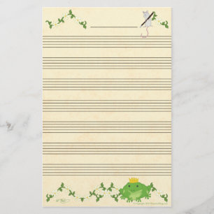 Papelaria Papel do manuscrito da música do príncipe & do