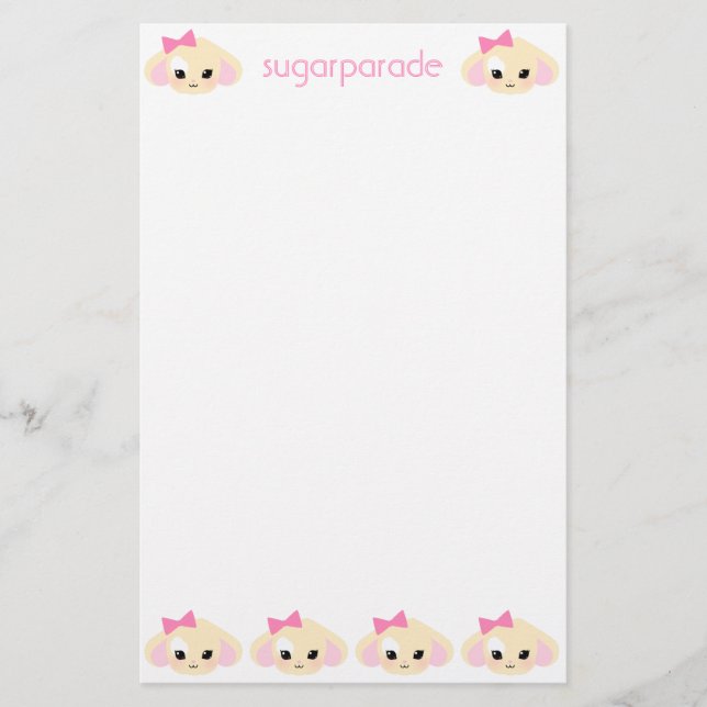 Papelaria papel do papel de carta de Usagi-chan do (Frente)