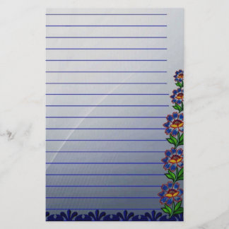 Papelaria Papel estacionário floral bonito