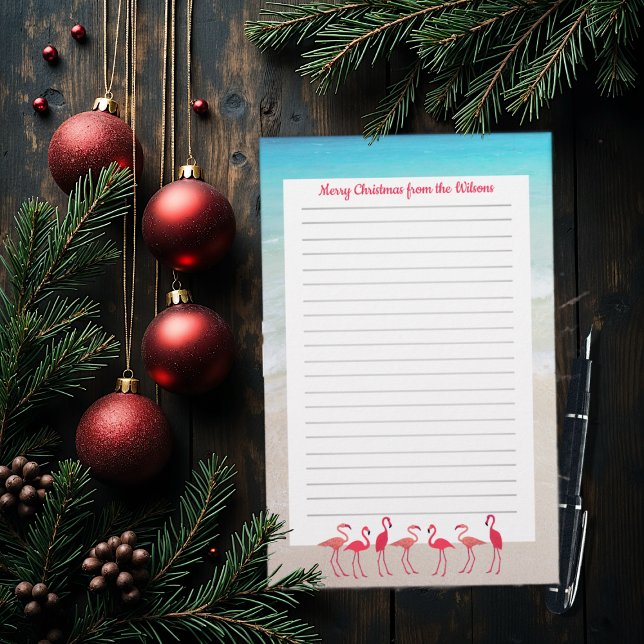 Papelaria Papel Linha para Carta de Natal com Design de Flam (Criador carregado)