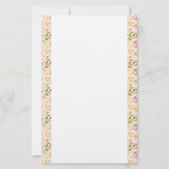 Papelaria Papel-Papel-Rosas Amarelas (Frente)