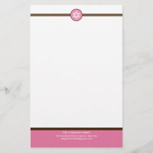 Papelaria PAPEL PARA CARTAS PERSONALIZADO:: stripedstitch 3