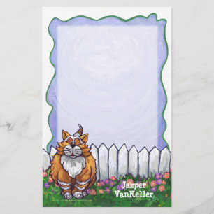 Papelaria Papel Personalizado de Ginger Cat