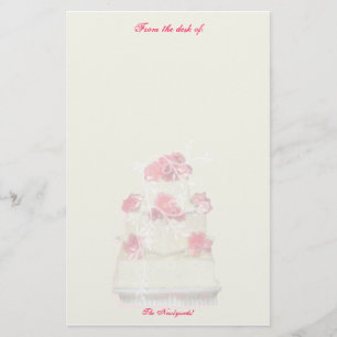 Papelaria Papel Personalizado Do Bolo De Casamento!