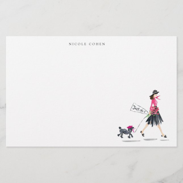 Papelaria Papel Personalizado Para Mulher (Frente)