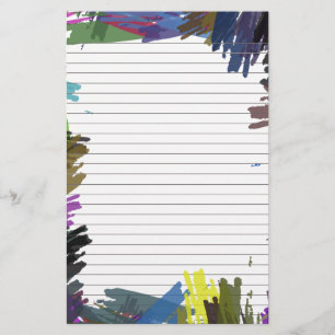 Papelaria Papel Vinculado a Pintura abstrato para Papel de C