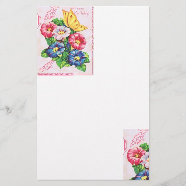 Papelaria Para o seu aniversário (Frente)