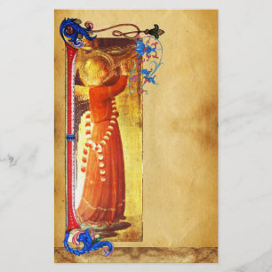 PAPELARIA PARCHA FLORAL DE ANGEL DE NATAL MUSICAL