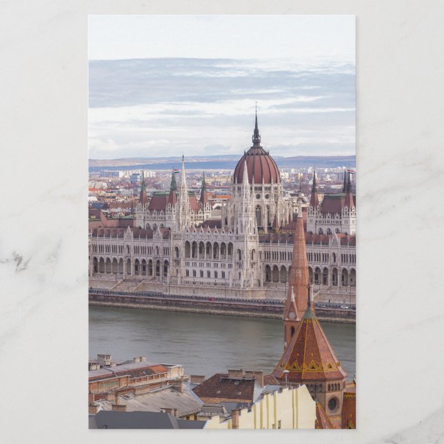 Papelaria Parlamento húngaro Budapeste por dia (Frente)