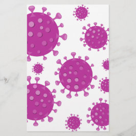 Papelaria Partícula Viral Roxa